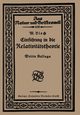 Einfuhrung in Die Relativitatstheorie, Bloch Werner