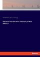 Selections from the Prose and Poetry of Walt Whitman, Whitman Walt