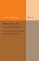 Mathematics for Actuarial Students, Freeman Harry