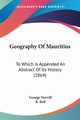 Geography Of Mauritius, Norvill George