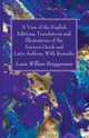 A View of the English Editions, Translations and Illustrations of the Ancient Greek and Latin Authors, Brggemann Lewis William