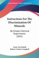 Instructions For The Discrimination Of Minerals, Kobell Franz Von