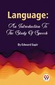 Language, Sapir Edward