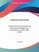 Analecta Graeciensia, Karl K. K.