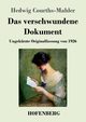 Das verschwundene Dokument, Courths-Mahler Hedwig