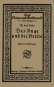 Das Auge Und Die Brille, Vonrohr M.