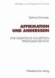Affirmation und Anderssein, Schneider Gerhard