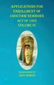 Applications For Enrollment of Choctaw  Newborn Act of 1905    Volume IV, 