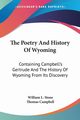 The Poetry And History Of Wyoming, Stone William L.