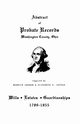 Abstract of Probate Records, Washington County, Ohio, Graham Bernice