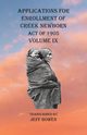 Applications For Enrollment of Creek Newborn Act of 1905    Volume IX, 
