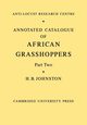 Annotated Catalogue of African Grasshoppers, Johnston H. B.