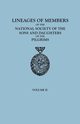 Lineages of Members of the National Society of the Sons and Daughters of the Pilgrims, 1929-1952. in Two Volumes. Volume II, Sons and Daughters of the Pilgrims