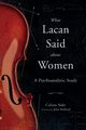 What Lacan Said About Women, Soler Colette