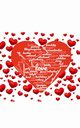 Valentine's  red Hearts  Creative love blank  Note Book, Huhn Sir Michael