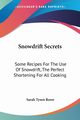 Snowdrift Secrets, Rorer Sarah Tyson