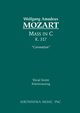 Mass in C major 'Coronation', K.317, Mozart Wolfgang Amadeus