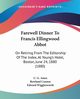 Farewell Dinner To Francis Ellingwood Abbot, Ames C. G.
