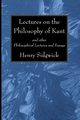 Lectures on the Philosophy of Kant, Sidgwick Henry