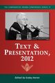 Text & Presentation, 2012, 