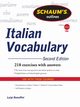 Schaum's Outline of Italian Vocabulary, Second Edition, Bonaffini Luigi