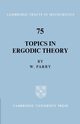 Topics in Ergodic Theory, Parry William