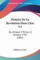 Histoire De La Revolution Dans L'Ain V3, Le Duc Philibert