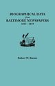 Biographical Data from Baltimore Newspapers, 1817-1819, Barnes Robert W.