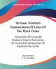 Sir Isaac Newton's Enumeration Of Lines Of The Third Order, Newton Isaac