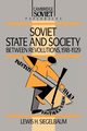 Soviet State and Society Between Revolutions, 1918 1929, Siegelbaum Lewis A.