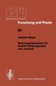 Werkzeugorganisation Fur Flexible Fertigungszellen Und -Systeme, Mayer Joachim