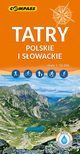 Tatry Polskie i Sowackie mapa laminowana, praca zbiorowa