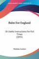 Balm For England, Lockyer Nicholas