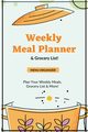 Weekly Meal Planner, Newton Amy