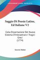 Saggio Di Poesie Latine, Ed Italiane V2, Mattei Saverio