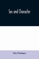 Sex and character, Weininger Otto