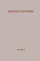 Residue Reviews/Ruckstandsberichte, Gunther Francis A.