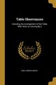 Table Observances, observances Table