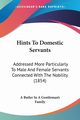 Hints To Domestic Servants, A Butler In A Gentleman's Family