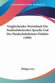 Vergleichendes Worterbuch Der Neuhochdeutschen Sprache Und Des Handschuhsheimer Dialekts (1898), Lenz Philipp