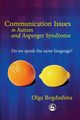 Communication Issues in Autism and Asperger Syndrome, Bogdashina Olga