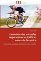 Evolution des variables respiratoires et emg au cours de l'exercice, HUG-F