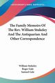 The Family Memoirs Of The Rev. William Stukeley And The Antiquarian And Other Correspondence, Stukeley William