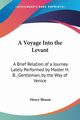 A Voyage Into the Levant, Blount Henry