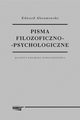Pisma filozoficzno-psychologiczne, Abramowski Edward