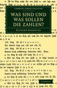 Was Sind Und Was Sollen Die Zahlen?, Dedekind Richard