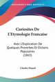 Curiosites De L'Etymologie Francaise, Nisard Charles