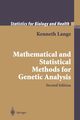 Mathematical and Statistical Methods for Genetic Analysis, Lange Kenneth