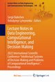Lecture Notes in Data Engineering, Computational Intelligence, and Decision Making, 