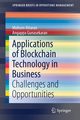 Applications of Blockchain Technology in Business, Attaran Mohsen